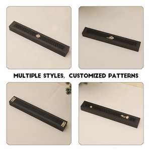 Handmade Wooden Incense <b>Burner</b> Set With Laser Cut Patterns And Decorative Inlays <b>For</b> Aromatic Use Air Incense Sticks Holder - Product Image 5