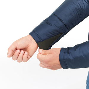 Vestes matelassées pour hommes de qualité supérieure, couleur bleu marine, style tendance, manches longues, fermeture éclair, veste matelassée d'hiver avec broderie en chenille - Product Image 4