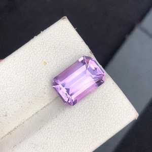 Aigue-marine lavande octogonale taillée en escalon, pierre de naissance de février, pierre naturelle en vrac, gemme de haute qualité pour bijoux, vente en gros - Product Image 2