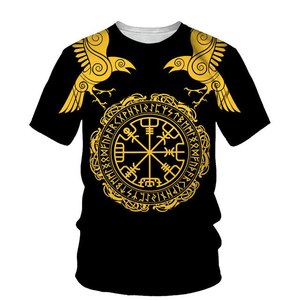 Men's T-shirts Heavy Weight Cotton 3D Puff Printing <b>Foam</b> Printing Homme Mutil Color OversizeTee Tshirt - Product Image 2