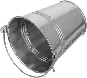 Handmade Metal <b>Bucket</b> Crafted From Strong Steel Material For Home Decoration Storage <b>And</b> Daily Utility - Product Image 1