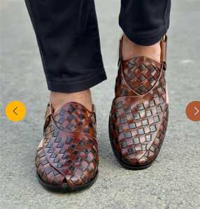 Sandales Peshawari KHERI pour hommes de qualité supérieure, confortables et légères, à prix abordable et faible MOQ, marron, faites à la main, 2026 - Product Image 5