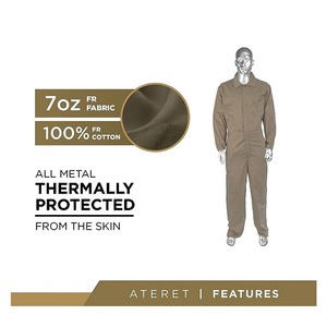 Ropa de Protección Personal (RPP) Resistente al Fuego de Algodón al por Mayor de Fábrica, Overol de Seguridad Industrial Ignífugo, Ropa de Trabajo Protectora Duradera - Product Image 2