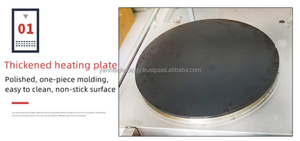 Hot Sale 2-pan Push-pull Type Pancake Baking Machine <b>Millet</b> Flour Batter forming Pancake Machine for commercial - Product Image 2