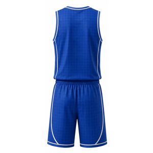 Conjunto de Camiseta de Baloncesto Eclipse para Hombre, Cuello en V, Sin Mangas, Corte Regular, Sublimada, Secado Rápido, Uniforme Deportivo Azul para Equipo, Todas las Temporadas - Product Image 2