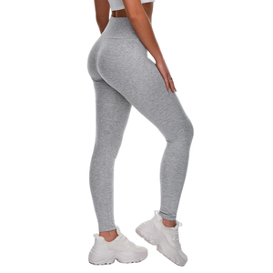 High Quality Customized Solid Mid Waist Plus Size Womens Yoga Gym <b>Leggings</b> <b>Hot</b> Selling New Arrival - Product Image 4