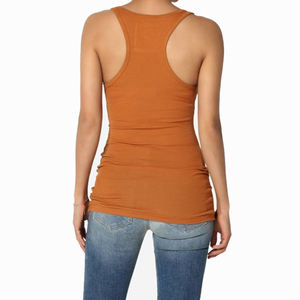 Débardeur sans manches personnalisé en coton de haute qualité pour femme, grande taille, motif uni, écologique, respirant, avec logo frontal, idéal pour l'été - Product Image 3