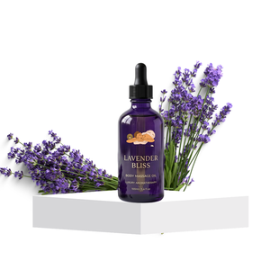 Huile de massage corporelle à la lavande de qualité supérieure pour usage en spa et soin de la peau, produit en vrac pour fournisseurs - Product Image 1