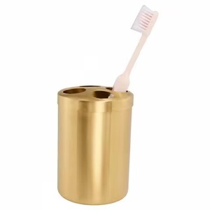 Support de brosse à dents en acier inoxydable pour comptoir, organisateur de salle de bain, design antirouille, écologique, deux pièces, nouvelle collection, vente chaude - Product Image 2