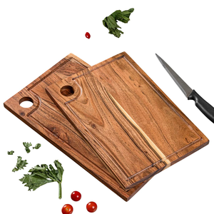 Tabla de Cortar de Madera Natural para Cocina, Tabla de Preparación de Alimentos para Frutas, Verduras, Carne, Pan, Queso, Hogar - Product Image 3
