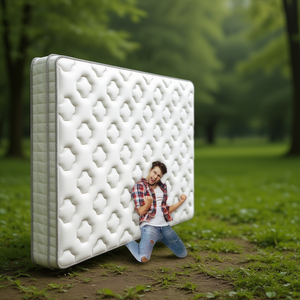 Surmatelas Queen à ressorts ensachés 78x72x12 pouces, confortable, en microfibre, lavable, pour la maison et l'hôtellerie - Product Image 2
