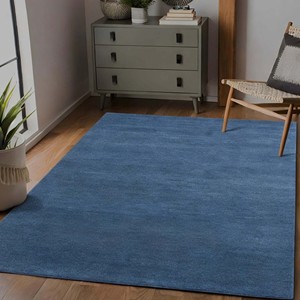 Alfombra Moderna de Color Índigo Sólido, Alfombra Suave y Afelpada de Estilo Minimalista, Alfombra Hecha a Mano de Lujo para Sala de Estar, Dormitorio, Decoración del Hogar - Product Image 3