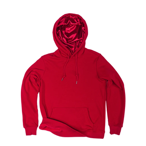 Sweat-shirt à capuche noir pour homme, coupe ample, en molleton de coton, style streetwear décontracté, avec poches, pour l'automne, motif imprimé à l'intérieur - Product Image 3