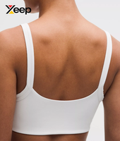 XEEP Soutien-gorge de sport pour femme de haute qualité XC-SB-138, uni, simple, respirant, bretelles réglables, coussinets amovibles, maintien élevé, séchage rapide