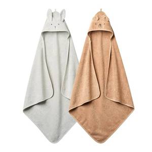 Bulk Supplier Premium Cotton Baby Hooded <b>Towel</b> Thick Soft Highly Absorbent Quick Dry Infant Bath <b>Wrap</b> Private Label Manufacturer - Product Image 4