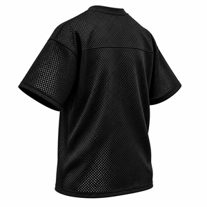 Wholesale <b>Men</b> Mesh Jersey T Shirt Heavy Weight Breathable Football Jersey Tee Drop Shoulder Custom <b>Men's</b> Athletic Mesh Shirt - Product Image 6