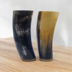Top Selling Ox Horn Beer Glass Mini Horn Shot Glass Vintage Durable Party Cup Perfect Drinking Glass Drinking Cups for Party Use - Product Image 1