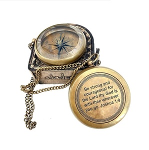 Explorer Style Nautical <b>Compass</b> Crafted from Solid Brass <b>Antique</b> Maritime Direction Tool for Outdoor Adventure Trips - Product Image 1