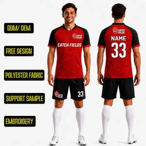 ชุดฟุตบอลชายคุณภาพสูง ปี 2026 เสื้อฟุตบอลระบายอากาศ แห้งเร็ว ราคาถูก สำหรับผู้ชาย - Product Image 1