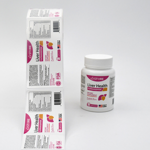 Autocollants en rouleau métallisé pour flacons de pilules, conformes aux normes FDA, pour étiquettes de compléments alimentaires - Product Image 6
