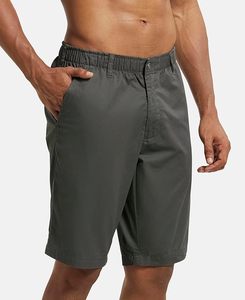Pantalones Cortos Cargo de Verano para Hombre, 100% Algodón, Sólidos, Casuales, Clásicos, Corte Ajustado, con Botones Bordados, Antiarrugas y Transpirables - Product Image 2