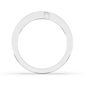 Trendy 0.2 Carat Moissanite Baguette Cut Wedding Band 925 Sterling Silver Anniversary Engagement <b>Ring</b> Dainty Gift <b>for</b> <b>Men</b> Unisex - Product Image 3