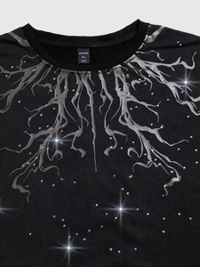 OEM Customizable Eco Friendly 100% Cotton Men's T-<b>Shirts</b> Soft Breathable Loose Fit Streetwear <b>Y2K</b> Custom Wholesale Manufacturer - Product Image 3