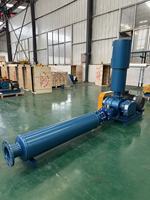 Souffleur à lobes industriel électrique, compresseur d'air, pompe à vide, moyenne pression 380V pour l'aquaculture, l'élevage de poissons et de crevettes en étang