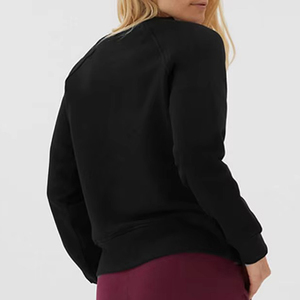 Sweat-shirt pour femme 100% coton, haute qualité, streetwear, imprimé sur mesure, longueur avant, en vente en ligne à prix avantageux - Product Image 3