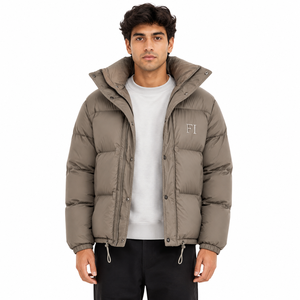 Chaqueta Casual Acolchada para Hombre, para Viajes al Aire Libre y Uso Diario, Chaqueta de Invierno con Cuello Alto y Diseño Acolchado, OEM - Product Image 1