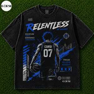 เสื้อยืดกราฟิกสไตล์อนิเมะทรงโอเวอร์ไซส์ ผ้าคอตตอนหนานุ่ม แฟชั่นสตรีท - Product Image 4