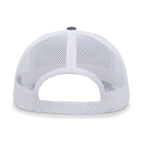 Gorra Trucker Gris Blanca de 6 Paneles, Malla Ajustable, Unisex, Casual, para Adultos, Cuatro Estaciones, Color Sólido, Gorra de Béisbol - Product Image 3