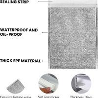 Sac isotherme personnalisé avec logo imprimé, vente en gros, directement de l'usine OEM, pochette en mousse EPE et feuille d'aluminium pour marque commerciale