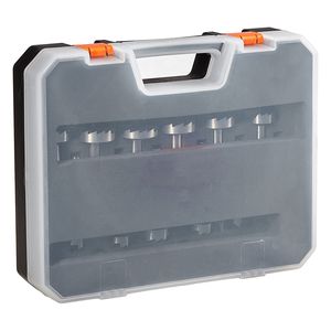 16-Pcs Forstner <b>Drill</b> <b>Bit</b> Set Carbon Steel Universal Shank 1/4\" to 1 5/8\" for <b>Wood</b> Drilling - Product Image 1