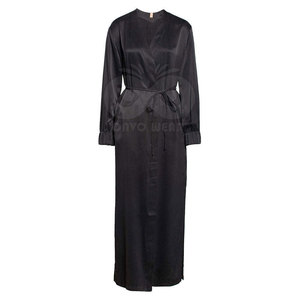 Bata de Dormir de Seda de Lujo para Mujer, Túnica de Satén Elegante, Ropa de Dormir Personalizada, Venta al por Mayor, Suministro Directo de Fábrica - Product Image 2