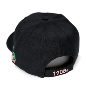 Gorra de Béisbol Negra AKA Crest, Ajustable con Cierre a Presión, Logotipo Bordado, Estilo Casual Unisex, Moda Urbana y Preppy para Exteriores - Product Image 4