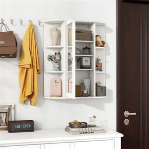 Armadietto a Muro Bianco per Specchi da Bagno - Product Image 6