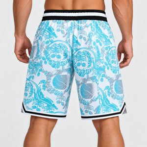 Pantalones Cortos Deportivos de Malla Personalizados de Alta Calidad para Hombre, Sublimados, de Doble Capa, de Poliéster, para Baloncesto, de 5 Pulgadas - Product Image 3
