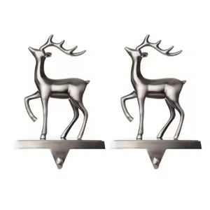 Elegant Metal <b>Stocking</b> Hook Ornament for Holiday Event Styling - Product Image 6