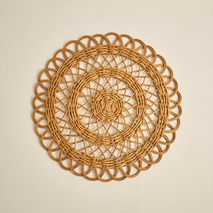 Handmade Embroidery Woven <b>Rattan</b> Eco-Friendly Bohemian Placemat Charger Customized Wedding Home <b>Dining</b> <b>Table</b> Decoration Vietnam - Product Image 4