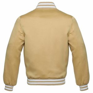 Chaqueta Varsity Unisex Personalizada de Alta Calidad, Multicolor, de Lona, con Cuello Alto, Estilo Casual con Parches y Capucha, Precio Razonable - Product Image 4