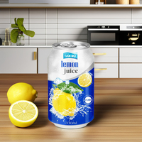 Jus de citron TROPI 330ml, fabrication directe du Vietnam, marque privée, 100% jus de fruits et légumes frais aromatisé, HALAL ISO 22000
