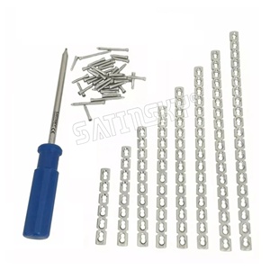 Juego de instrumentos de cirugía ortopédica veterinaria, placas de tornillo de bloqueo LCP de 3,5mm (50 piezas) y 10 placas de uso común - Product Image 2