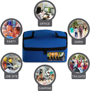 Mini Portable Electrical Food Warmer with Durable Reusable Insulated Office <b>Lunch</b> <b>Bag</b> Newest Design for Traveling Storage <b>Boxes</b> - Product Image 3