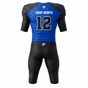 Ensemble d'uniformes de football américain personnalisés par sublimation, tenue d'entraînement professionnelle pour équipe, maillot de football respirant avec pantalon rembourré - Product Image 2