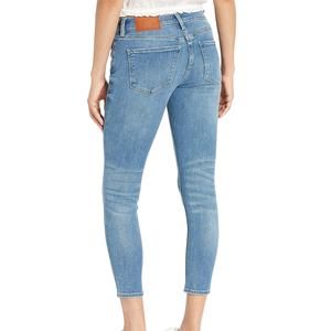 Jeans Ajustados Color Marfil para Mujer, Pantalones de Mezclilla de Algodón a la Moda con Logotipo Personalizable, Corte Casual, Ligeros, para Dama - Product Image 2