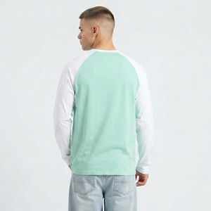 T-shirt à manches longues pour homme, col rond, vêtement décontracté, t-shirt surdimensionné, jersey tricoté 100% coton, t-shirts respirants pour homme - Product Image 2