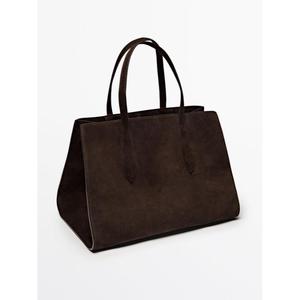 Sac à main en cuir véritable pour femme, tendance, avec détail bouton ouvert, imperméable, écologique, prix d'usine, qualité supérieure, taille personnalisée - Product Image 3