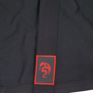 Ensemble de kimono de BJJ noir avec imprimé dragon rouge, respirant, en spandex et polyester, unisexe, adulte, Gi de jiu-jitsu - Product Image 6