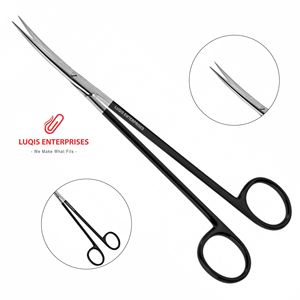 Ciseaux Metzenbaum à dents crantées, pointes en carbure de tungstène, instrument chirurgical, acier inoxydable, outil de coupe de précision - Product Image 1